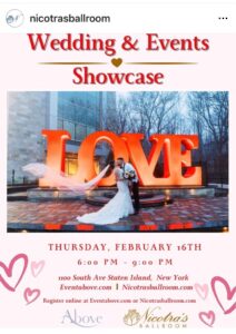 Wedding Expo at Nicotra’s Ballroom February 16th @ Nicotra’s Ballroom