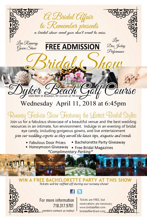 Bridal Show at Dyker Beach Golf Course April 11