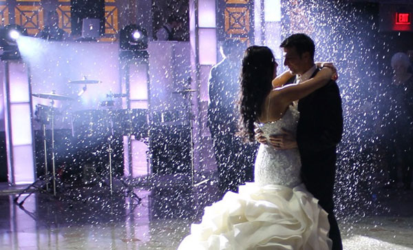 wedding enhancement snowfall